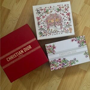 Dior Red and Floral Gift Boxes